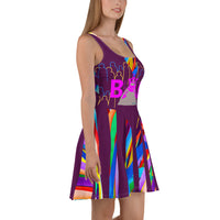 CHURCH & STATE GOM-BAE DRESS, Multi Back Straps,Purple SteevTeez