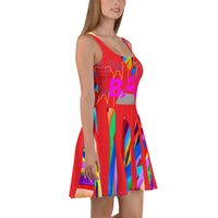 CHURCH & STATE GOM-BAE DRESS, Multi Back Straps, Red SteevTeez