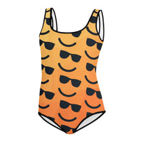 COOLIN DEHELLOUT Youth Swimsuit, Orange multi SteevTeez