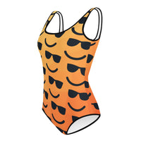 COOLIN DEHELLOUT Youth Swimsuit, Orange multi SteevTeez