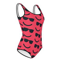 COOLIN DEHELLOUT Youth Swimsuit, Radical Red SteevTeez