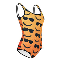 COOLIN DEHELLOUT Youth Swimsuit, Orange multi SteevTeez